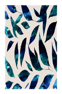 Tiefblaue Botanicals von cartissi