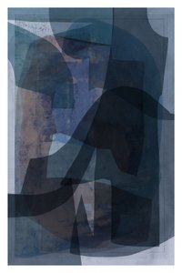 Tiefblaue geschichtete Formen von cartissi
