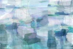 Fließendes blaues Abstrakt