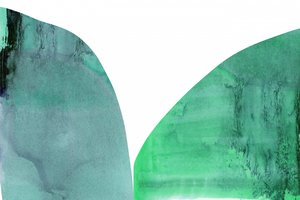 Fließende grüne Formen