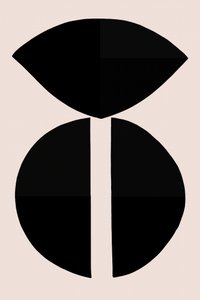 Geometrische schwarze Formen
