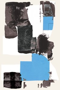 Geometrische Blaue Abstraktion von cartissi