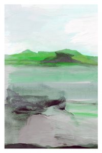 Grüne abstrakte Landschaft