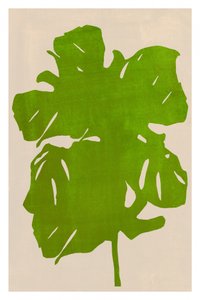 Grüne Monstera-Silhouette von cartissi