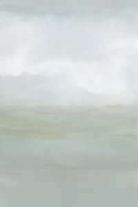Nebelige Gelassene Landschaft