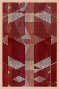 Moderne rote Geometrie von cartissi