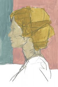 Modernes Frauenprofil von cartissi
