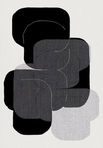 Monochrome geschichtete Formen von cartissi