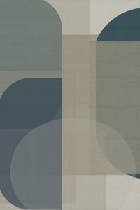 Gedämpfte geometrische Formen