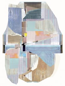 Pastellfarbene geometrische Schichten von cartissi