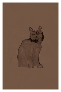 Ruhige braune Katze von cartissi