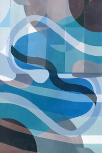 Wellige Blaue Formen