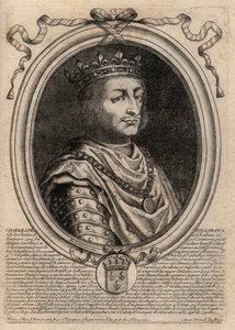 Porträt von Karl VII. (1403-1461), König von Frankreich von de Larmessin