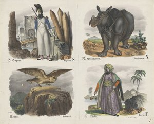 Buchstaben S, R, U und T Bilder A B C / Buch. / Prenten A B / Boek (Serientitel auf Objekt)