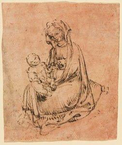 Madonna mit Kind von follower of Stefano da Zevio