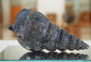 Tritonmuschel-Rhyton (rituelles Gefäß), aus dem Palast von Malia, Kreta, Griechenland, minoische Zivilisation von Unbekannt Unbekannt