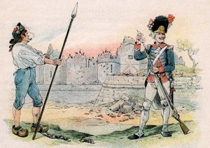 Zerstörung (Abriss, Demontage) der Bastille von pseudonym for Onfray de Breville Jacques Job