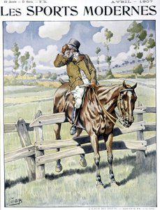 Reiten: „die Panne“ - Job-Aquarell, in „moderne Sportarten“