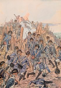 Jacques Marie Gaston Onfroy de Breville dit JOB (1858-1931) - Amerikaner greifen am 14. Oktober ein Reduit in Yorktown an von pseudonym for Onfray de Breville Jacques Job