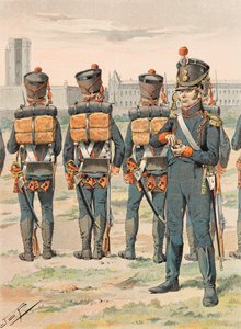Uniformen der französischen Truppen zu allen Zeiten: Fußartillerie (1812) von pseudonym for Onfray de Breville Jacques Job