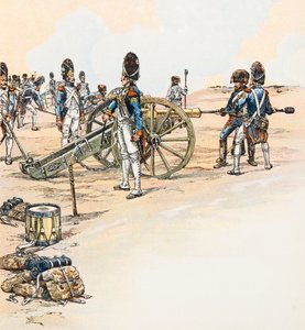Artilleristen der Großen Armee von Napoleon Bonaparte, Private Sammlung von pseudonym for Onfray de Breville Jacques Job