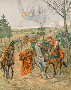 Geschichte Belgiens: Heiliger Albert von Leuven (ca. 1166-1192), Prinz von Lüttich wird 1192 in Reims von den Anhängern von Kaiser Heinrich VI. ermordet, Privatsammlung