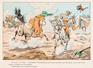 Outfit der französischen Truppen zu allen Zeiten: Husar während der Ägyptischen Kampagne (1798-1801) unter Napoleon Bonaparte