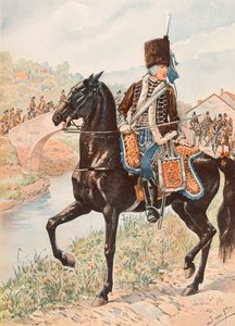 Uniformen der französischen Truppen zu allen Zeiten: Oberst der Husaren von Chamborant