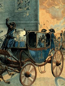 Das Attentat in der Rue Saint-Nicaise in Paris am 24. Dezember von pseudonym for Onfray de Breville Jacques Job