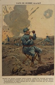 Erster Weltkrieg: Der Ordner des Generals (Illustration) von pseudonym for Onfray de Breville Jacques Job