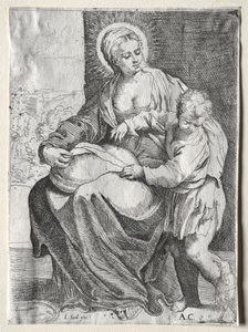 Madonna mit dem weißen Raben von school of Annibale Carracci