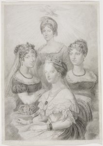 Bonaparte-Frauen von studio of A. W. A. Plâté Studio (Ceylonese)