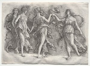 Vier tanzende Musen, ca. 1497