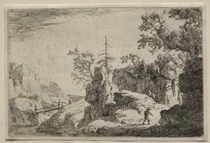 Eine Berglandschaft von workshop of Giunta di Tugio