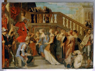 Esther wird vor König Ahasverus geführt von (1528-88) Veronese