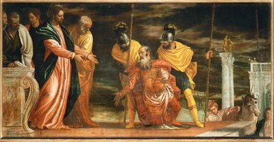 Der Hauptmann von Kapernaum, der Jesus bittet, seinen gelähmten Diener zu heilen von (1528-88) Veronese
