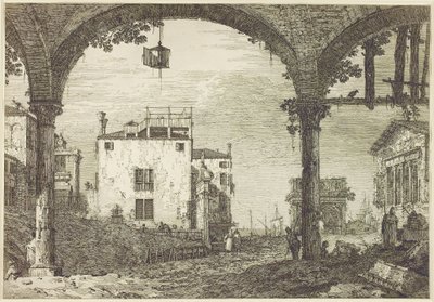 Le Portique a la Lanterne, ca. 1744 von Canaletto