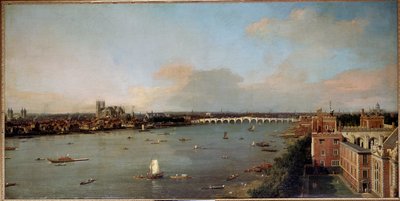 Ansicht von London und der Themse im 18. Jahrhundert von Canaletto