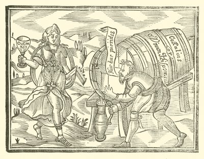 Illustration für The Roxburghe Ballads (Holzschnitt) von (after) English School