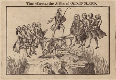 So vibrieren die Angelegenheiten des alten Englands (Gravur) von (after) English School
