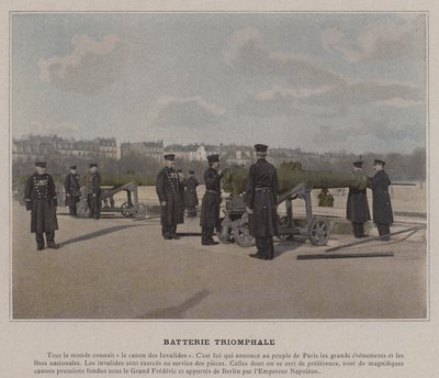 Triumphale Batterie von (after) French Photographer