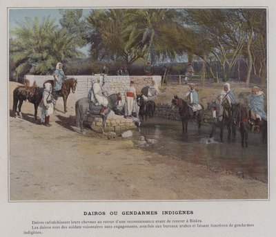 Dairos oder einheimische Gendarmen von (after) French Photographer