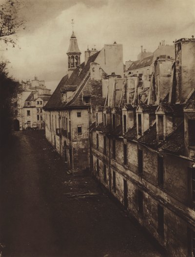 Das Innere des Hospizes der Haushalte im Jahr 1868 von (after) French Photographer