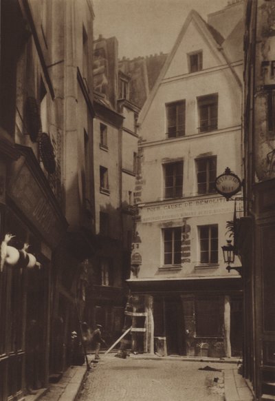 Rue Pirouette und Rue Mondetour (s/w Foto) von (after) French Photographer