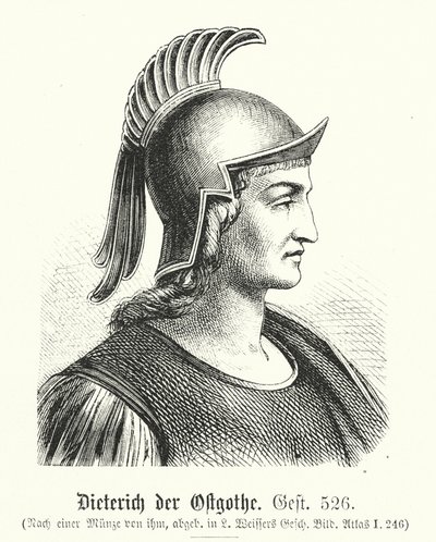 Dieterich der Ostgote, 454-526, Theoderich von (after) German School