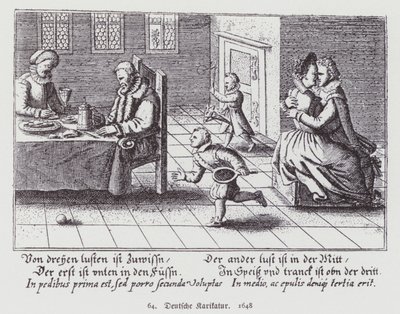 Deutsche Karikatur von (after) German School