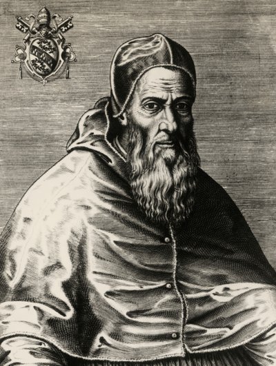 Porträt von Julius III., geboren Giovanni Maria Ciocchi del Monte von (after) Italian School