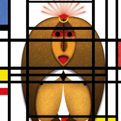 Animal Rationale (III) - Hommage Piet Mondrian von Alexander Eibach
