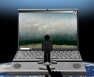 Der Blick ins Bild (II) (aus der Serie Windows) von Alexander Eibach
