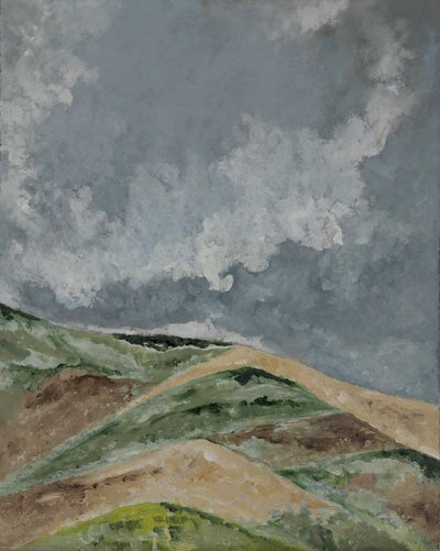 Weizenfelder auf dem Hügel. von M. Vet